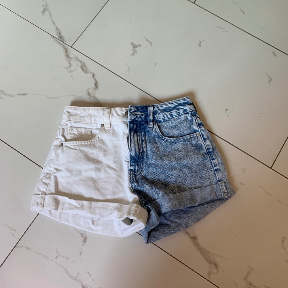 PACSUN TWO TONE MOM SHORTS